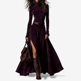 Élodie | Robe longue élégante avec ceinture incluse